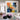 Orange Yellow and Blue 3D Heavy Textured Partial Oil Painting - WallArtt