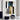 Petrol Blue Black Abstract Textured Partial Oil Painting - WallArtt