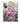Pink Blue Flowers Textured Partial Oil Painting - WallArtt