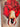 Red Ballerina Textured Partial Oil Painting - WallArtt