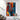 Red Orange n Blue Abstract Textured Partial Oil Painting - WallArtt