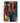 Red Orange n Blue Abstract Textured Partial Oil Painting - WallArtt
