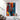 Red Orange n Blue Abstract Textured Partial Oil Painting - WallArtt