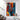 Red Orange n Blue Abstract Textured Partial Oil Painting - WallArtt