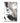 Silver with Black n White Textured Partial Oil Painting - WallArtt