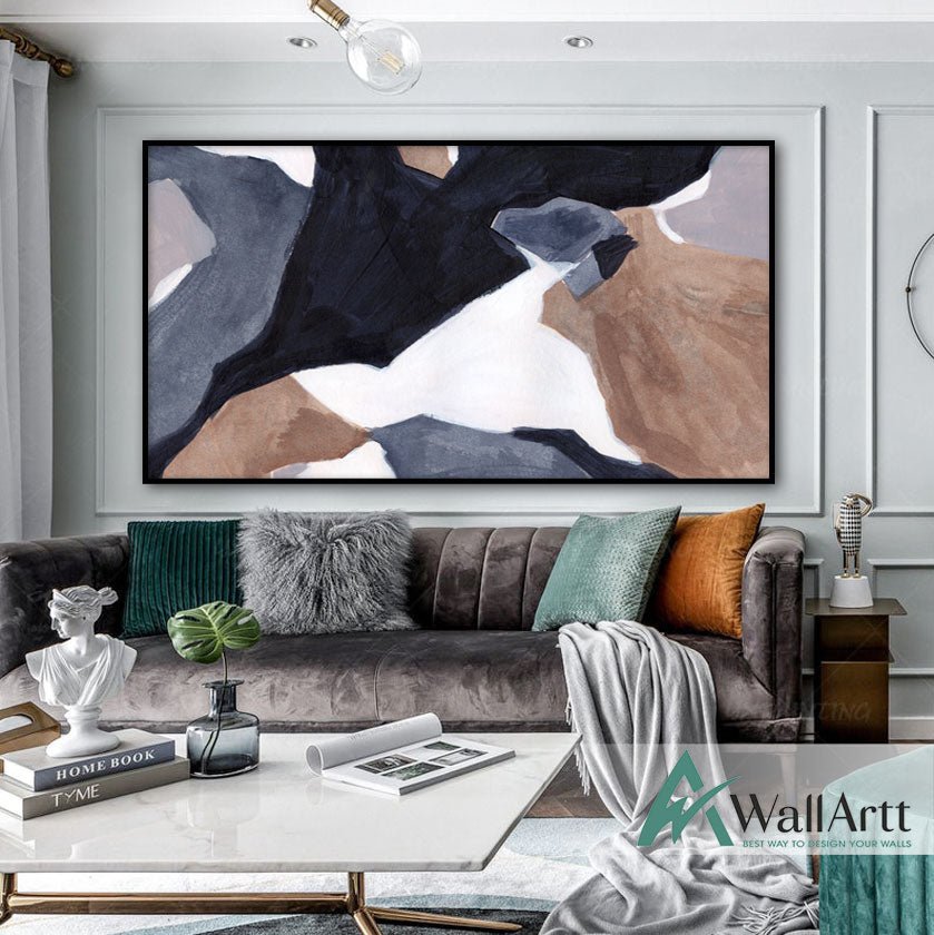 So Minimal Textured Partial Oil Painting – WallArtt