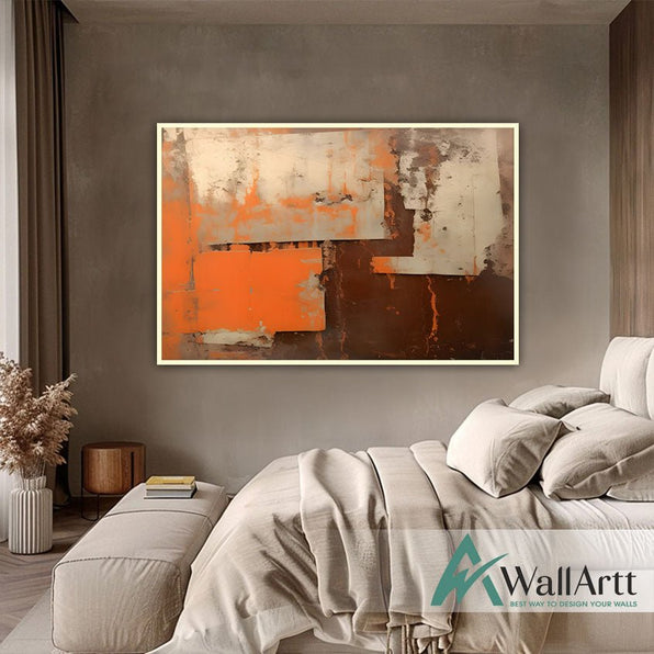 Subtle Textured Partial Abstract Art | Modern Wall Decor – WallArtt