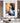 Violinist in a Blue Dress Textured Partial Oil Painting - WallArtt