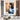 Violinist in a Blue Dress Textured Partial Oil Painting - WallArtt