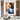 Violinist in a Blue Dress Textured Partial Oil Painting - WallArtt