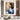 Violinist in a Blue Dress Textured Partial Oil Painting - WallArtt