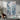 White n Blue Pieces 3D Heavy Textured Partial Oil Painting - WallArtt