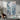 White n Blue Pieces 3D Heavy Textured Partial Oil Painting - WallArtt