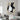White on Black 3D Heavy Textured Partial Oil Painting - WallArtt