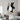 White on Black 3D Heavy Textured Partial Oil Painting - WallArtt