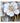 White With Gold Flower Textured Partial Oil Painting - WallArtt