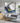Yellow Blue Circles Textured Partial Oil Painting - WallArtt