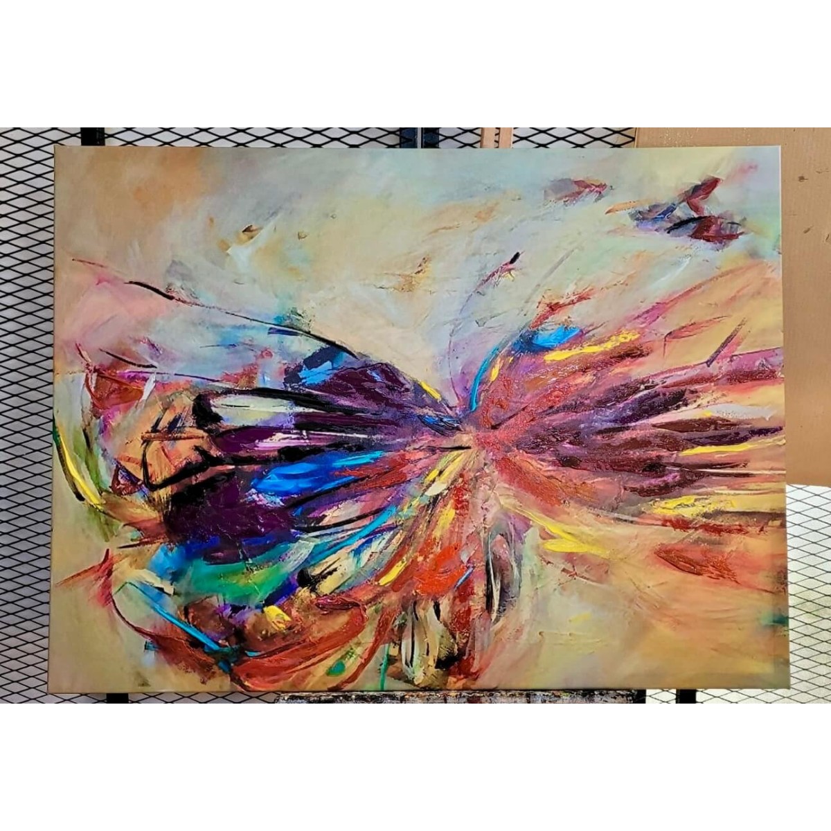 Butterfly Effect Textured Partial Oil Painting