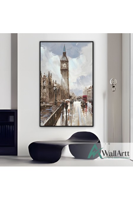 Big Ben II Textured Partial Oil Painting