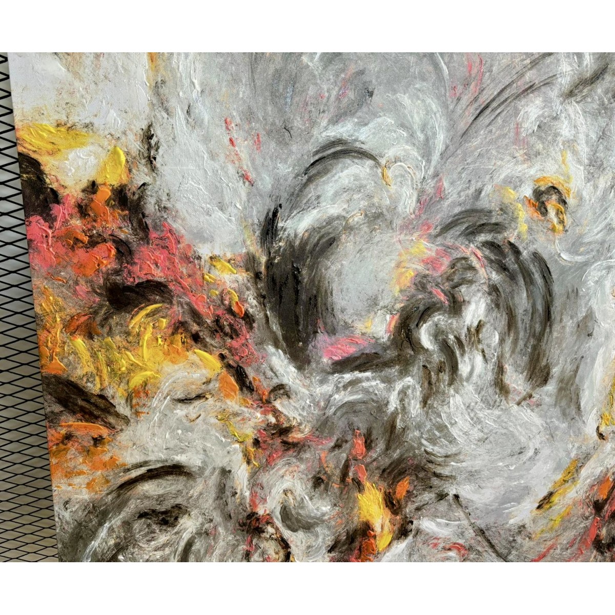 Deep Universe Abstract Textured Partial Oil Painting