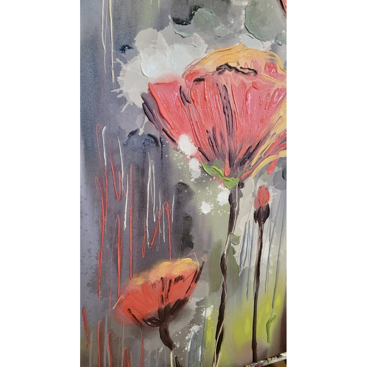 Soul of a Flower Textured Partial Oil Painting
