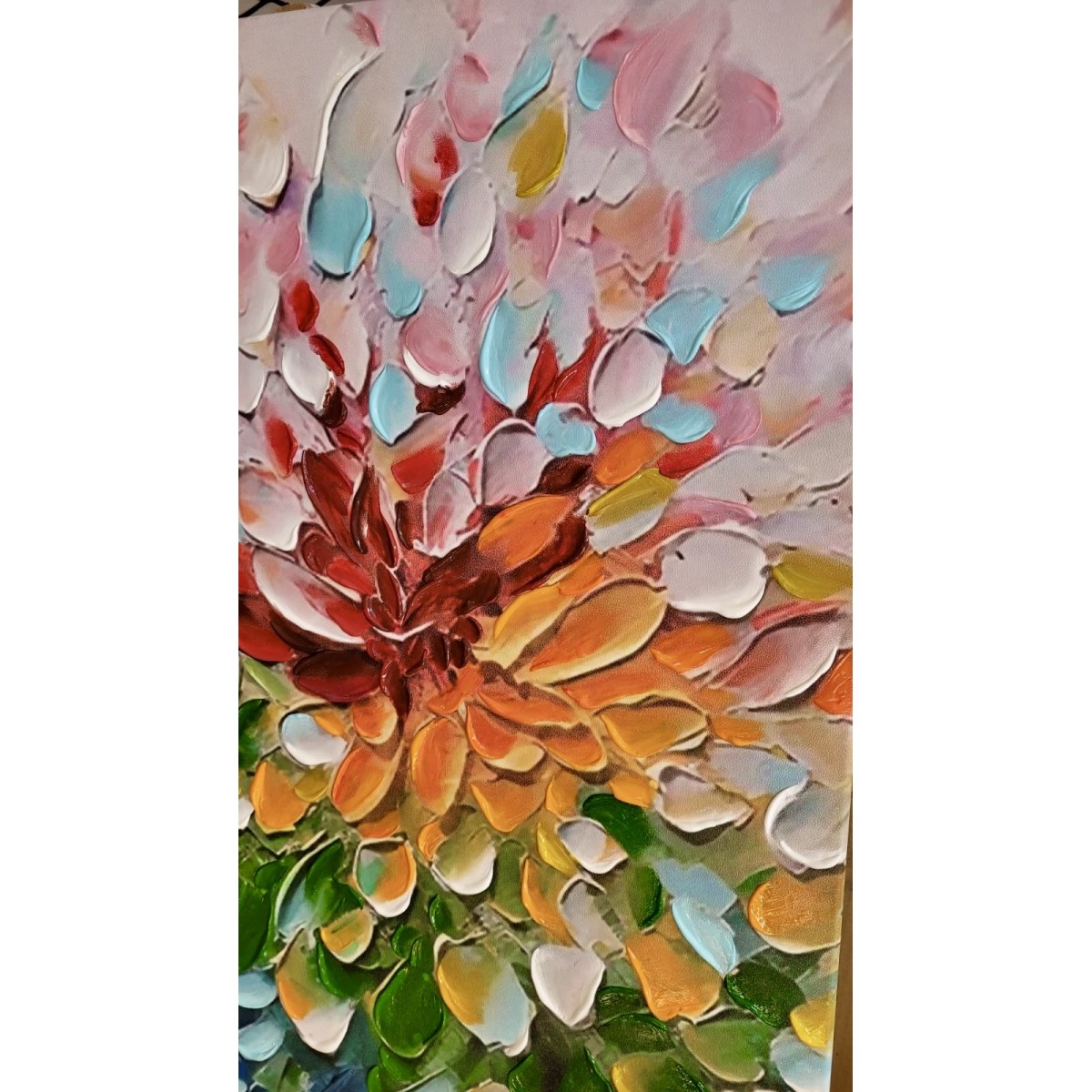 Color Sprinkles 3D Heavy Textured Partial Oil Painting