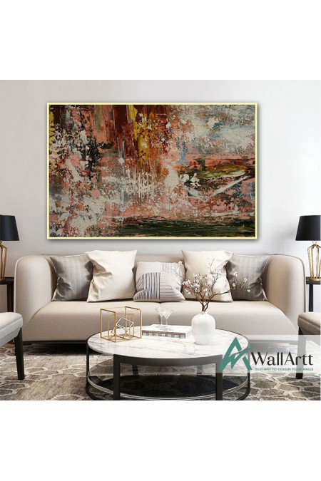 The Storm Abstract Textured Partial Oil Painting