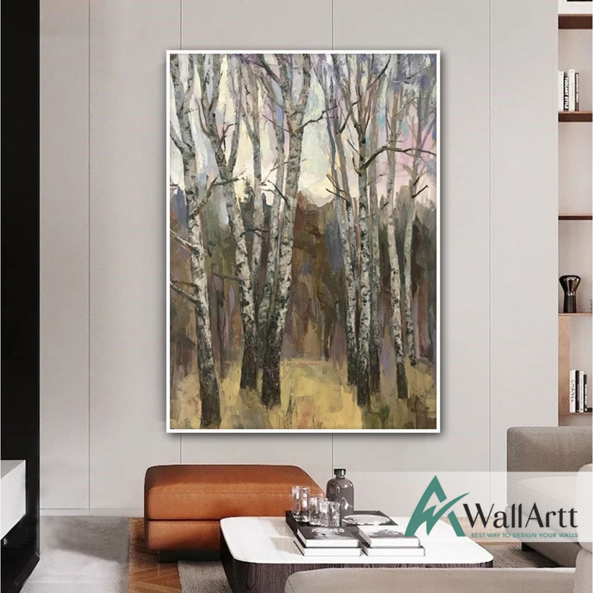 Autoum in the Forest Textured Partial Oil Painting