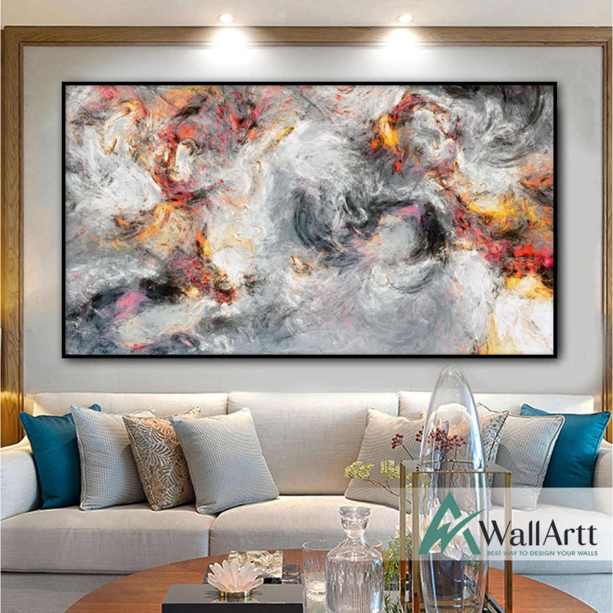 Deep Universe Abstract Textured Partial Oil Painting